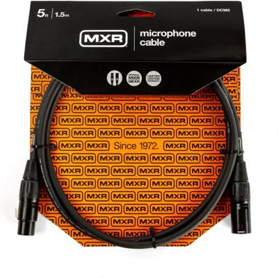 MXR 5ft XLR Microfoon Kabel - 1,5M, Zwart MXR 5ft XLR Microfoon Kabel - 1,5M, Zwart