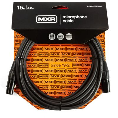 Câble microphone XLR 15ft MXR - Son clair, durable - Publicité Câble microphone XLR 15ft MXR - Son clair, durable - Publicité
