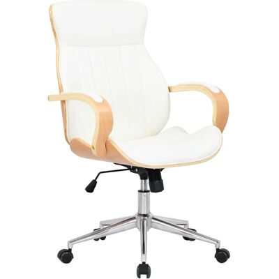 TPFLiving - Mellow - Natur/Weiß - Office chair TPFLiving - Mellow - Natur/Weiß - Office chair