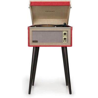 Crosley Dansette Bermuda - Rood - Bluetooth - Platenspeler Crosley Dansette Bermuda - Rood - Bluetooth - Platenspeler