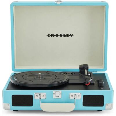 Crosley Cruiser Plus Portable Turntable - Bluetooth, Turquoise Crosley Cruiser Plus Portable Turntable - Bluetooth, Turquoise