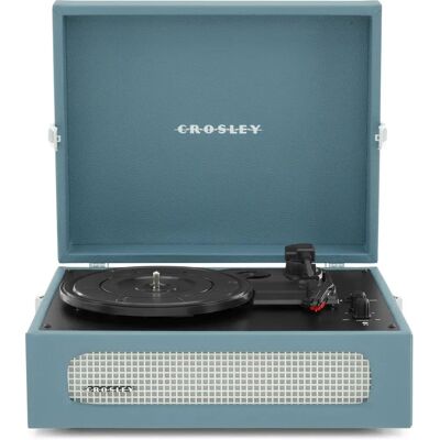 Crosley Voyager Portable Turntable - Washed Blue - Turntable Crosley Voyager Portable Turntable - Washed Blue - Turntable
