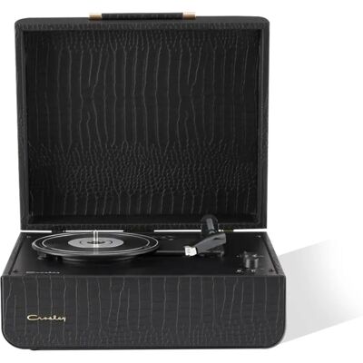 Platine Mercury - Noir Croc - Tourne-disque portable - Publicité Platine Mercury - Noir Croc - Tourne-disque portable - Publicité
