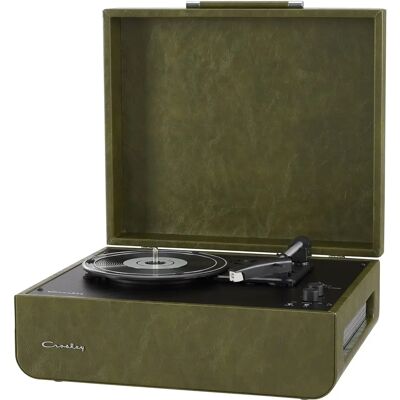 Gramofon Crosley Mercury Forrest Green - Przenośny stereo 3 prędkości Bluetooth Gramofon Crosley Mercury Forrest Green - Przenośny stereo 3 prędkości Bluetooth