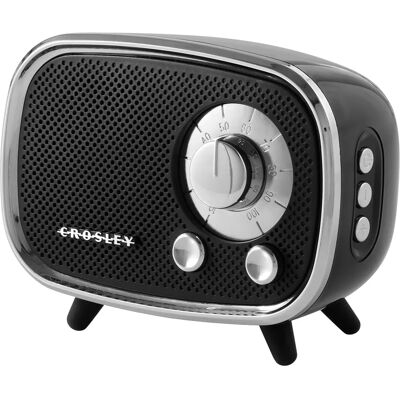Crosley CR3039A-BK Rondo Retro Portable Bluetooth Speaker - Bluetooth Speaker Crosley CR3039A-BK Rondo Retro Portable Bluetooth Speaker - Bluetooth Speaker