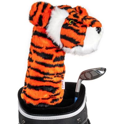 Daphne's Tiger Headcover - Unisex, Oransje, Passer opp til 460cc Driver - Golftilbehør Daphne's Tiger Headcover - Unisex, Oransje, Passer opp til 460cc Driver - Golftilbehør