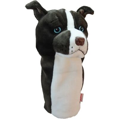 Daphne's svarte Pitbull driver headcover - Golfklubbbeskytter Daphne's svarte Pitbull driver headcover - Golfklubbbeskytter
