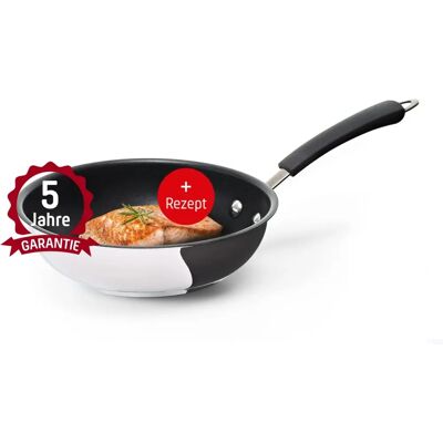 COOLINATO Edelstahl-Bratpfanne Ø 20 cm - Backofenfest & Für Induktion COOLINATO Edelstahl-Bratpfanne Ø 20 cm - Backofenfest & Für Induktion