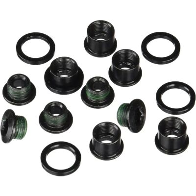 Truvativ Steel 5-Arm Chainring Bolt Kit with Spacers - Bike Part Truvativ Steel 5-Arm Chainring Bolt Kit with Spacers - Bike Part