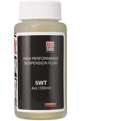 Olio per sospensioni RockShox 5WT Bottiglia - 120 ML - Olio sospensione Olio per sospensioni RockShox 5WT Bottiglia - 120 ML - Olio sospensione