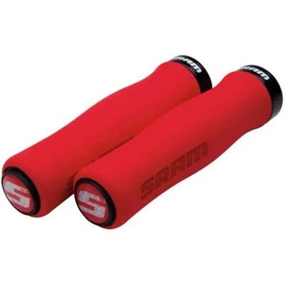 Manoplas SRAM Locking Foam Contour - Vermelho - 129mm Manoplas SRAM Locking Foam Contour - Vermelho - 129mm