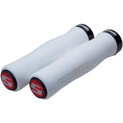 SRAM Contour Foam Locking Bike Grips - Weiß - 129mm - Fahrradgriffe SRAM Contour Foam Locking Bike Grips - Weiß - 129mm - Fahrradgriffe