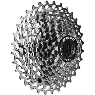 SRAM PG1050 Cassetta 10 Velocità - Argento - 12-36t SRAM PG1050 Cassetta 10 Velocità - Argento - 12-36t
