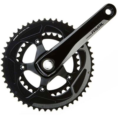 Caleçon SRAM Rival 22 - GXP, 172.5mm, Noir - Route - Publicité Caleçon SRAM Rival 22 - GXP, 172.5mm, Noir - Route - Publicité