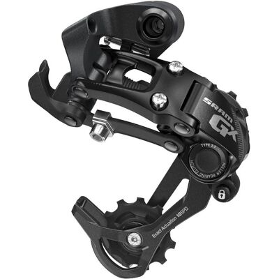Deragliatore posteriore SRAM GX 2x10 velocità - Nero (Tipo 2.1) - Gabbia media Deragliatore posteriore SRAM GX 2x10 velocità - Nero (Tipo 2.1) - Gabbia media