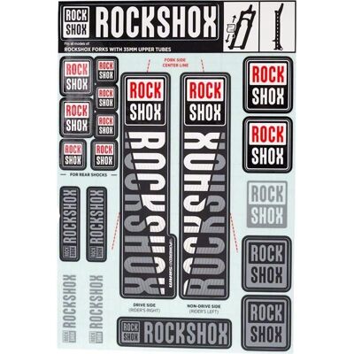 RockShox Decal Kit Wit MY18 Pike/Lyrik/Yari/Domain/Revelation - Decal Kit RockShox Decal Kit Wit MY18 Pike/Lyrik/Yari/Domain/Revelation - Decal Kit