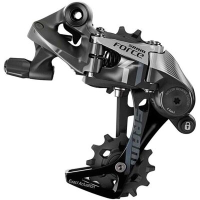 SRAM Force 1 11-speed achterderailleur - Zwart - Medium Cage SRAM Force 1 11-speed achterderailleur - Zwart - Medium Cage