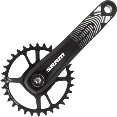 Conjunto de pedivela SX Eagle Boost PowerSpline 12s - Preto - 32T - 175mm - Mountain Bike Conjunto de pedivela SX Eagle Boost PowerSpline 12s - Preto - 32T - 175mm - Mountain Bike