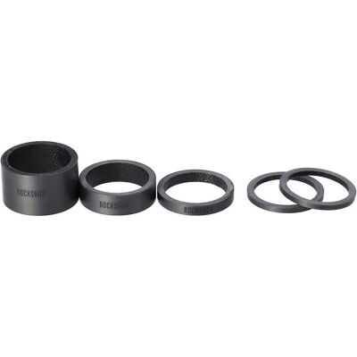 Rockshox Kit Spacer - Carbon, Zwart Logo - Fietsonderdelen stuur Rockshox Kit Spacer - Carbon, Zwart Logo - Fietsonderdelen stuur