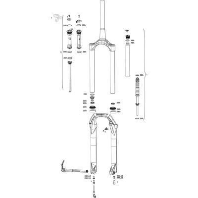Rockshox Judy Gold RL 27.5 - Forcella Rockshox Judy Gold RL 27.5 - Forcella