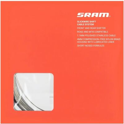 Zestaw kabli zmiany SRAM czarny na rower szosowy i MTB - 2300mm - Wysoka wydajność Zestaw kabli zmiany SRAM czarny na rower szosowy i MTB - 2300mm - Wysoka wydajność