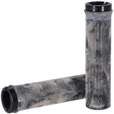 Chwyty kierownicy Truvativ - 133mm, Szary-Czarny Marmurkowy, Zamek Chwyty kierownicy Truvativ - 133mm, Szary-Czarny Marmurkowy, Zamek