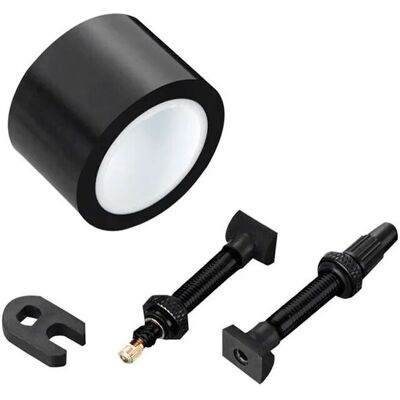 Zipp Tubeless Kit - 26mm Tape, 2 Valves, 100mm & Wrench Zipp Tubeless Kit - 26mm Tape, 2 Valves, 100mm & Wrench