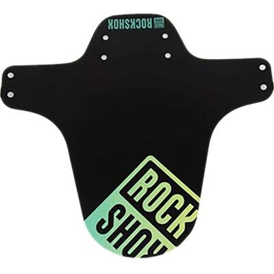 RockShox Universele MTB spatbord - Teal / Geel Verloop, Maat OSFA RockShox Universele MTB spatbord - Teal / Geel Verloop, Maat OSFA
