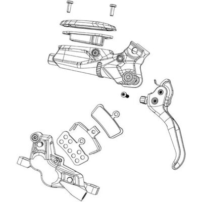 SRAM Rainbow Skivbromsokaliper hårdvarusats - G2 Ult/RSC SRAM Rainbow Skivbromsokaliper hårdvarusats - G2 Ult/RSC