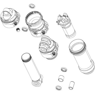 RockShox Achtervering Bushingset - 8x50.0mm Aluminium - 3 Stuks RockShox Achtervering Bushingset - 8x50.0mm Aluminium - 3 Stuks