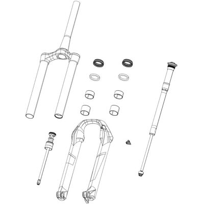 Rockshox Lyrik Debonair+ vorkveerafdichtkop - 35mm Rockshox Lyrik Debonair+ vorkveerafdichtkop - 35mm