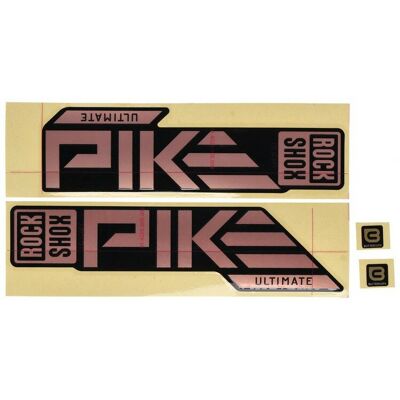 Rockshox Pike Ultimate Koperen vorkstickers - Zwart - 27/29" Rockshox Pike Ultimate Koperen vorkstickers - Zwart - 27/29"