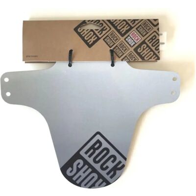 Rockshox - Universal MTB Fender - Silver/White Fade - Mudguard Rockshox - Universal MTB Fender - Silver/White Fade - Mudguard