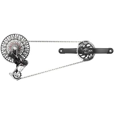 SRAM XX Eagle T-Type Transmissie Groep - Zwart - 12-Speed Enduro SRAM XX Eagle T-Type Transmissie Groep - Zwart - 12-Speed Enduro