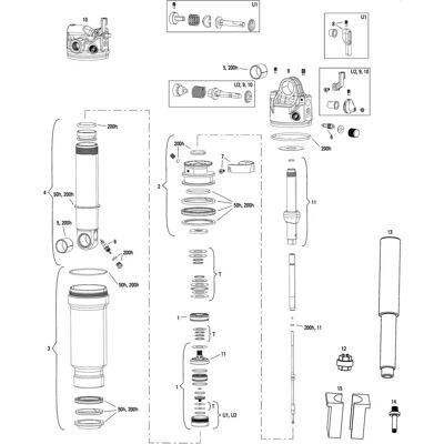 Rockshox SIDLuxe Ultimate 3P Achterdemper - Lichtgewicht & Efficiënt XC Rockshox SIDLuxe Ultimate 3P Achterdemper - Lichtgewicht & Efficiënt XC