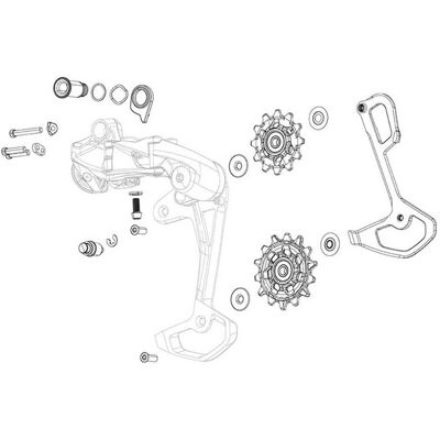 Gabbia Trasmissione SRAM GX Eagle AXS T-Type Gabbia Trasmissione SRAM GX Eagle AXS T-Type