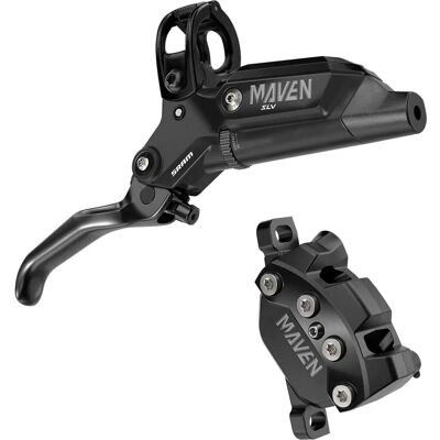 Frein à disque SRAM Maven Silver Stealth VTT - Noir / Simple / 950mm Tuyau - Publicité Frein à disque SRAM Maven Silver Stealth VTT - Noir / Simple / 950mm Tuyau - Publicité