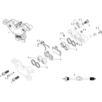 SRAM Motive Ultimate Silver Front Disc Brake - Disc Brake SRAM Motive Ultimate Silver Front Disc Brake - Disc Brake