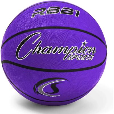 Champion Sports Rubber Official Basketball Heavy Duty - Pro-Style - 7 - Purple Champion Sports Rubber Official Basketball Heavy Duty - Pro-Style - 7 - Purple