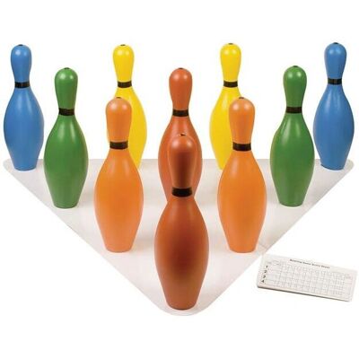 Champion Sports - CHSBP10CLR - Bowling Pin Set Champion Sports - CHSBP10CLR - Bowling Pin Set