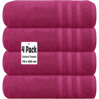 Trading Advance - Pink Luxury Bath Towels - 4pc - Towels Trading Advance - Pink Luxury Bath Towels - 4pc - Towels