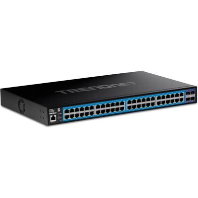 Trendnet TEG-3524S Switch - 48 Poorten Gigabit & 4 10G SFP+ - Zwart Trendnet TEG-3524S Switch - 48 Poorten Gigabit & 4 10G SFP+ - Zwart