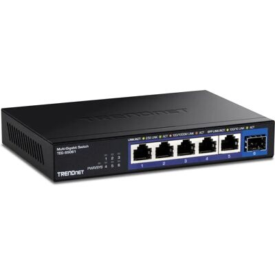 Osnoterad 6-portars 2,5G switch med 10G SFP+ port Osnoterad 6-portars 2,5G switch med 10G SFP+ port