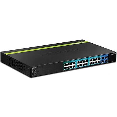 Switch Gigabit Ethernet gestito Trendnet TPE-2840WS - 28 porte - Montabile in rack - Nero Switch Gigabit Ethernet gestito Trendnet TPE-2840WS - 28 porte - Montabile in rack - Nero