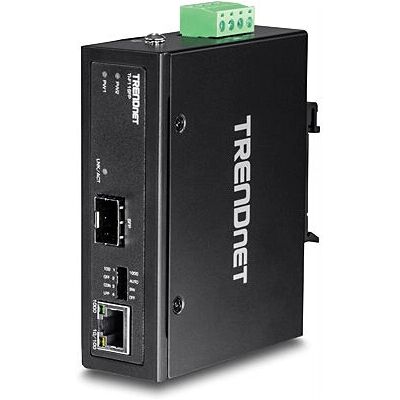 Trendnet TI-F11SFP Hálózati médiakonverter - 1GbE - Fekete Trendnet TI-F11SFP Hálózati médiakonverter - 1GbE - Fekete