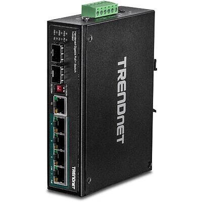 Trendnet TI-PG62 Netzwerk-Switch - Unmanaged 6-Port Gigabit PoE - Schwarz Trendnet TI-PG62 Netzwerk-Switch - Unmanaged 6-Port Gigabit PoE - Schwarz