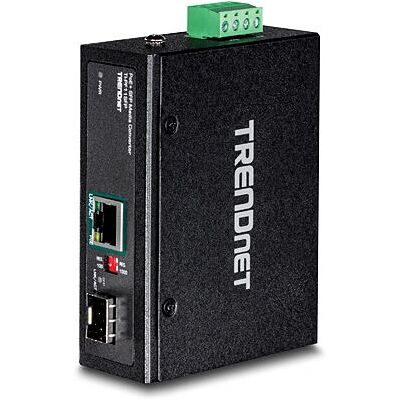 Convertidor de medios Trendnet TI-PF11SFP - Gigabit Ethernet - Alcance 40 km - Negro Convertidor de medios Trendnet TI-PF11SFP - Gigabit Ethernet - Alcance 40 km - Negro
