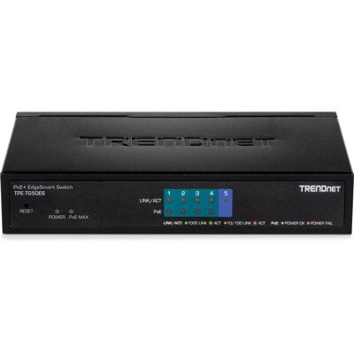 Switch Gigabit géré Trendnet TPE-TG50ES - Noir - Publicité Switch Gigabit géré Trendnet TPE-TG50ES - Noir - Publicité