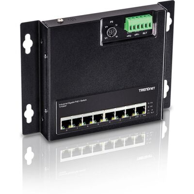 Switch Industriel Non Géré Trendnet TI-PG80F Gigabit PoE - 8 Ports Switch Industriel Non Géré Trendnet TI-PG80F Gigabit PoE - 8 Ports