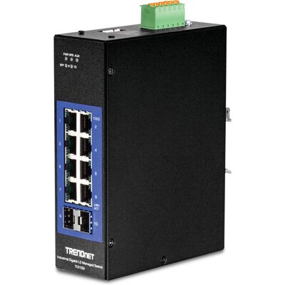 Switch Ethernet Gigabit Industriel Géré Trendnet TI-G102i - 10 Ports - Publicité Switch Ethernet Gigabit Industriel Géré Trendnet TI-G102i - 10 Ports - Publicité